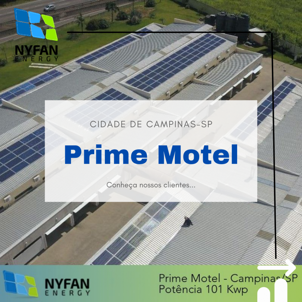 NYFAN ENERGY, reduz 95% da conta do Prime Motel em Campinas